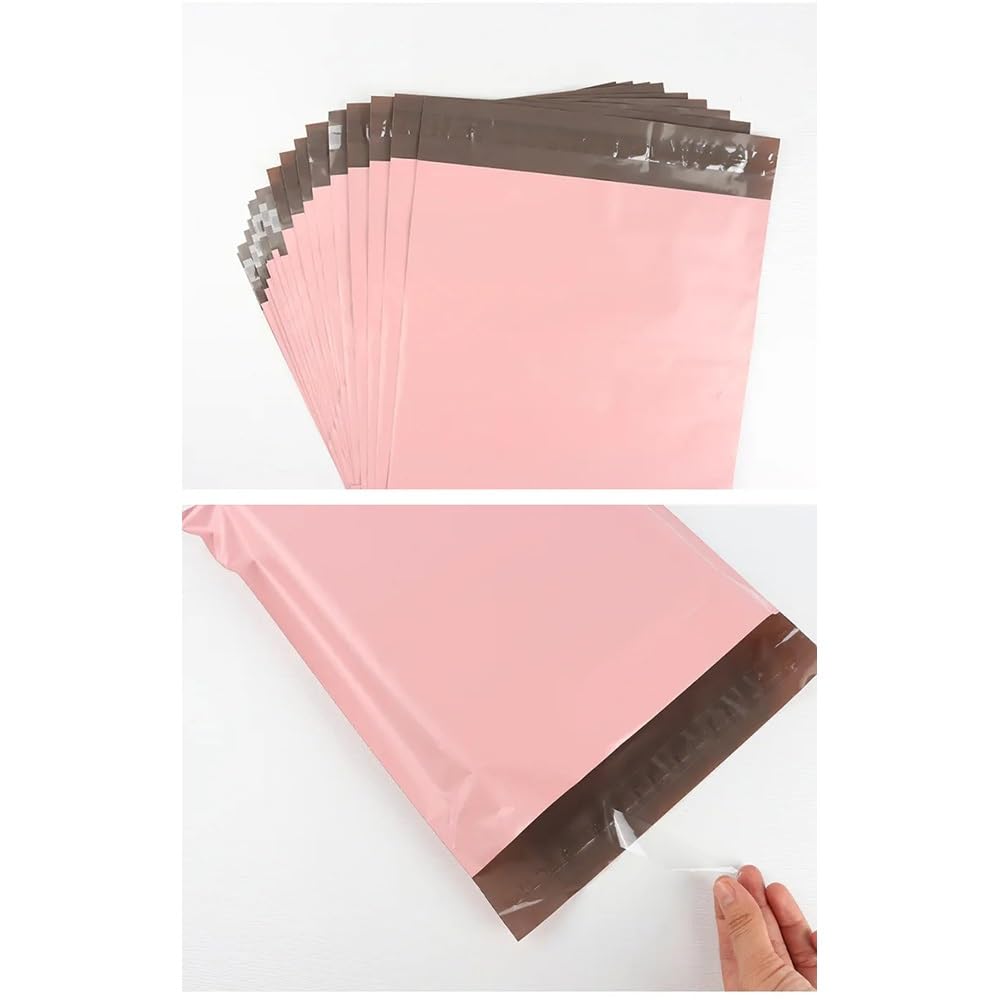50 Pezzi Busta for Spedizione Busta in Plastica Rosa for Imballaggio Espresso Busta for Spedizione Impermeabile for Indumenti Ispessita Busta for Spedizione(38X52cm)