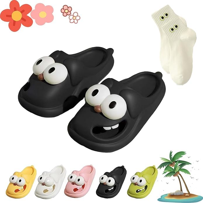 Kissing Slippers for Women Men, Soulmate Slides, Solemates Slides, PVC Non-Slip Soles, Anti-collision Toe Cap