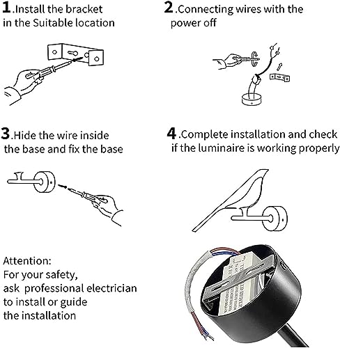 Luz de pared ajustable LED duradera americana para decoración de salones 7