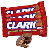 Needzo Milk Chocolate Peanut Butter Cups with Clark Bar Crunch Filled Centers Candies, Individually Wrapped Candy for Easter Baskets and Egg Hunts, Pack of 3