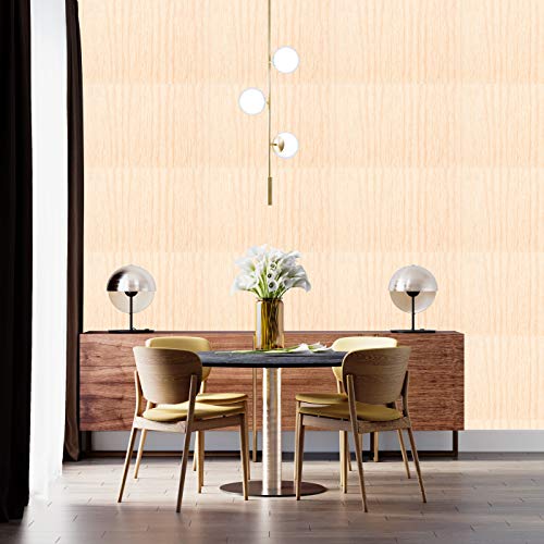 Image of DWELLSINDIA Wooden Self Adhesive Wallpaper Peel & Stick, Waterproof, Scratch Resistant, Laminated (41cm x 244cm,Wood, Beige)