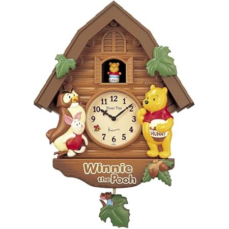 Amazon Co Jp セイコークロック Disney ディズニータイム 掛け時計 くまのプーさん 毎正時メロディ Fw525b ホーム キッチン