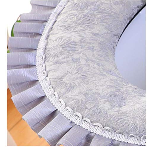 Badezimmer Weich Warme Waschbar Toilleten Sitz Abdeckungskissen Verdicktes Schwamm-Toilettensitzkissen mit Spitze, maschinenwaschbar und einfach zu installierendes Toilettenkissen-C2 – Bild 5