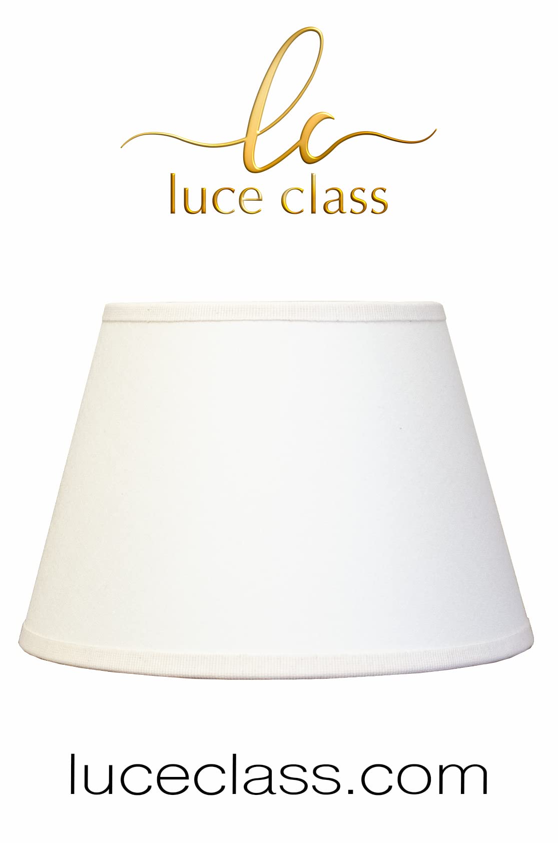 paralume abat jour paraluce copriluce di ricambio per lampada da tavolo tondo cono nuovo in cotone bianco avorio diametro 40 cm con attacco grande E27 cucito a mano made in italy