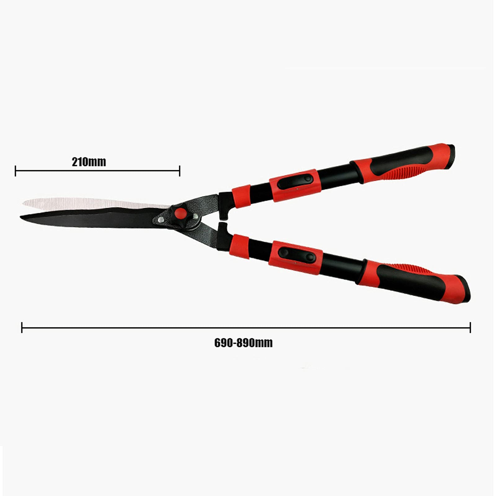 Cisailles À Haies De Jardin Outils De Jardinage, Taille-Haies Cisailles À Haies De Jardin Manuelles De 27 Pouces avec Lame Ondulée en Acier Au Carbone pour Couper Les Buis,