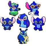 6 Pcs Stìtch Croc Charms Kawaii Animal Shoe Charms, Dìsney Cartoon Shoe Decoration Charms,...