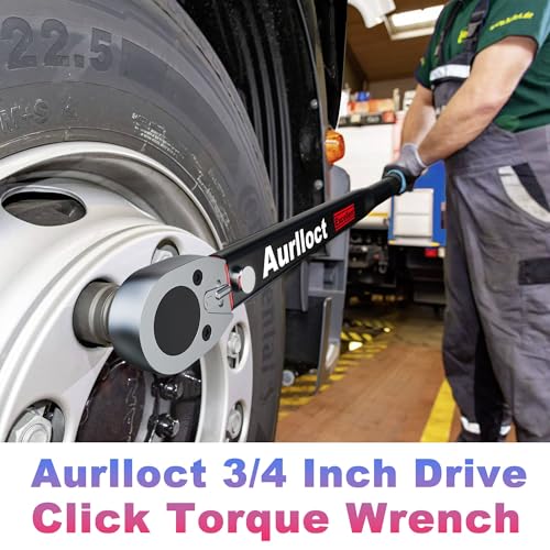 1/2" Drive Click Torque Wrench Set, Torque Wrench Car 20-230 Nm, Wheel Torque Spanner with 3/8'' Adapter, ± 3% Accuracy for Car Maintenance, Tire Replacement Etc