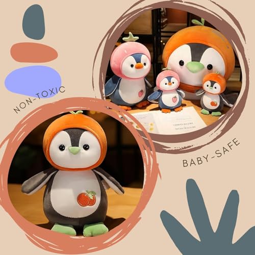 Image of Fruit Penguin Orange - Soft Plush Stuffed Toy for Kids & Girlfriend, Soft Toy for Kids - Birthday Gift for Girls, Plush Toy Big Cuddly Hugging Bear, Gifts for Valentine's Day