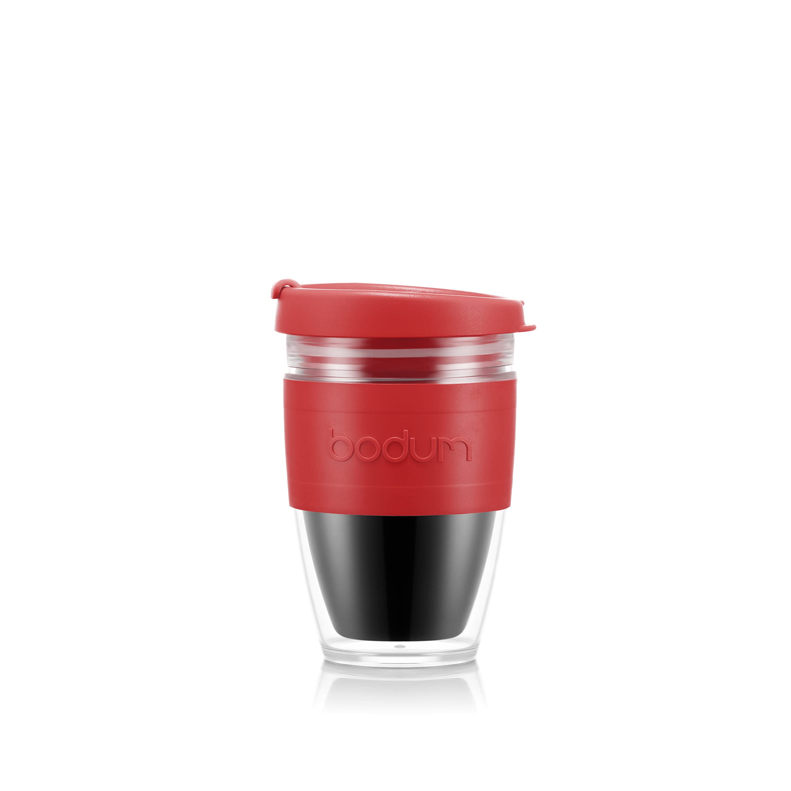 Bodum JOYCUP 11889-04S Double-Walled Travel Mug with Screw Lid 0.25 L Plastic Red