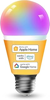 Refoss Smart Bulbs Works with Apple HomeKit, Color Changing Smart Light Bulbs Compatible with Siri, Alexa and Google Home, A19 LED Bulb, E26 Fitting, 2700K-6500K Dimmable, 9W 810 Lumens,1 Pack