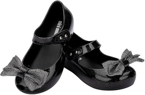 Miniatura 4 de Mini Melissa Ultragirl Sweet IX Mary Jane - Zapatos planos para bebés y niños pequeños, cómodos y lindos zapatos planos de gelatina con parte