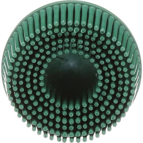 Scotch-Brite Roloc Bristle Disc RD-ZB 50 TR Green 2 in x 5/8 in Tapered
