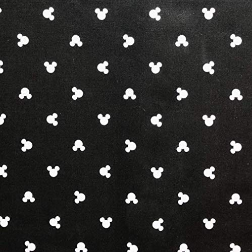 Mini Mickey Mouse Ears Black Cotton Fabric - 1 Yard of Fun for Quilting, Sewing, and Crafting Projects 3 Mini Mickey Mouse Ears Black Cotton Fabric - 1 Yard of Fun for Quilting, Sewing, and Crafting Projects - Image 2