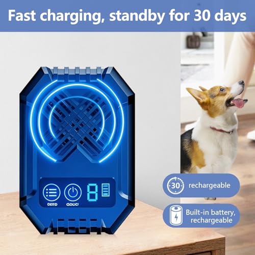 Anti Barking Devices, Anti Barking Device for Dogs, Ultrasonic Dog Bark 3 Modes Rechargeable Long Ra