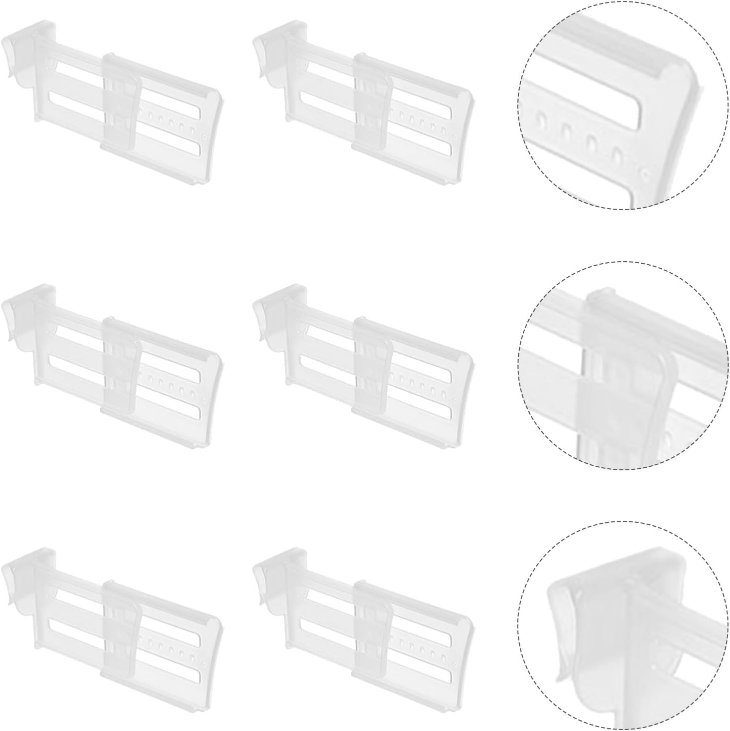 50pcs Adjustable Refrigerator Side Door Divider Plates