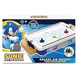 Sonic   Air Hockey Électronique   Arcade   Jeu De Table 2 Joueurs   Avec Palet Rapide   Personnages Officiels et Sons du Jeu   Format 52,6x7,8x27,8 Cm   Dès 3 Ans   Jeu Collector   Fans de Rétrogaming