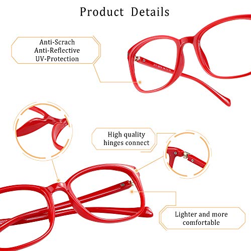 Image of LifeArt Blue Light Blocking Glasses, Anti Eyestrain, Computer Reading Glasses for Women /Men