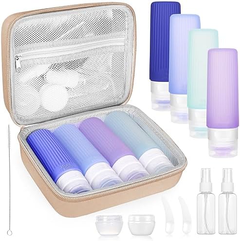 Amazon.com: Silicone Travel Bottles for Toiletries with Labels, 3oz TSA