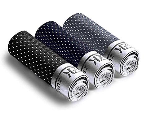 ZUKULIFE Mens Ice Silk Boxer Mesh Briefs, Pack of 3