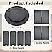 Rotatable Coffee Cup Dispenser with 4 Compartments, Atavarna Cups and Lids Holder for 5-16oz Cups Organizer for Restaurant, Coffee Station, Bar, Office, Home-9.25