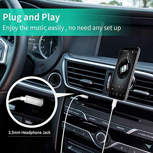 Aux Cord for iPhone,3 Pack (MFi Certified) Lightning to 3.5mm Aux Cable for Car Compatible with 14 13 12 11 XS XR X 8 7 6 iPad iPod for Car Home Stereo,Speaker,Headphone - 3.3ft (White) - Thumbnail 5