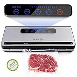 PARTU Macchina Sottovuoto Alimenti Professionale, Automatica Compatta Risparmiatori Di Cibo con...