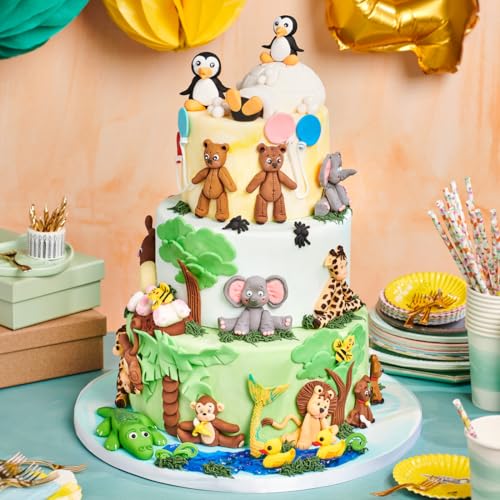 FunCakes Rollfondant Tiger Orange: Einfach zu verwenden, glatt, flexibel, weich und biegsam, perfekt zum Dekorieren von Kuchen, halal, koscher und glutenfrei, 250 g