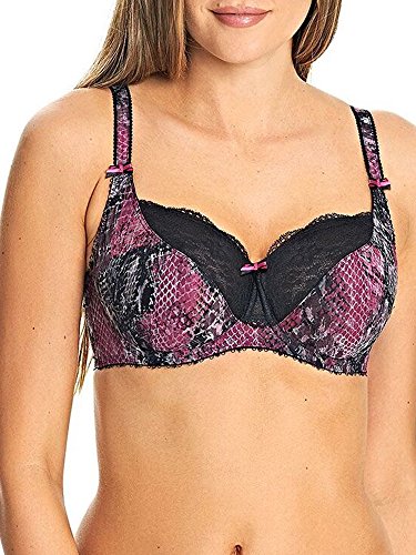 Freya Womens Rebel Rebel Underwire Balcony K Cup Bra, 28GG, Sour Cherry