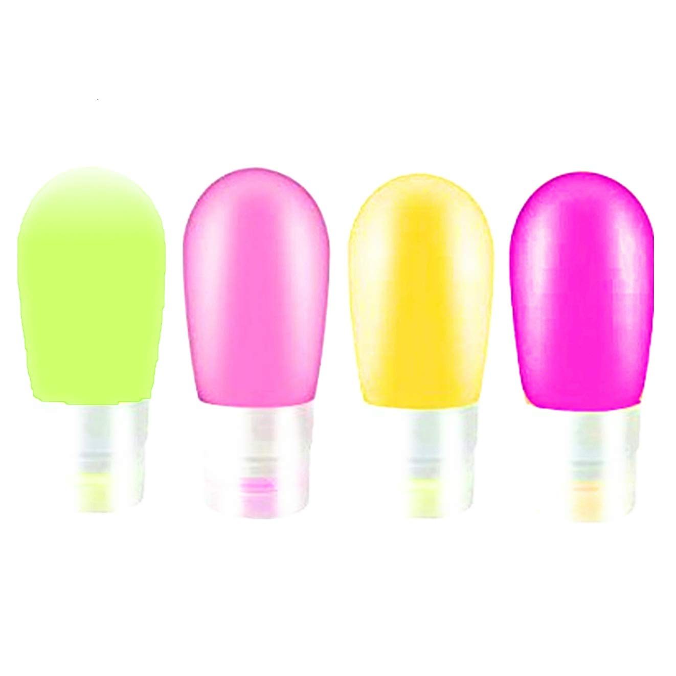 4 pack Leak Proof Travel silicone Bottles WELLNA 38ML