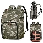 BOLOSTA Camera Backpack Bag Professional DSLR SLR Camouflage Camera Backpack for Photographers Waterproof Large Capacity Camera Case with Fit 15.6" Laptop Compartment & Tripod Holder
