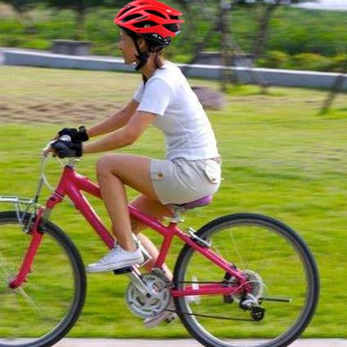Casco para bicicleta ligera con iluminación LED de seguridad 6
