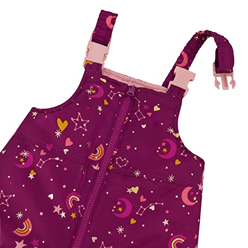 Image of LONDON FOG Baby Girls' Toddler Water Resistant Two-piece Winter Snowsuit - Includes Snowsuit + Hooded Fleece Lined Jacket