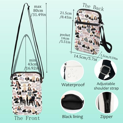 LEVLO Robert Goren Crossbody Bag Olivia Benson Fans Gift Alexandra Eames Shoulder Bag Law Detective Merch2