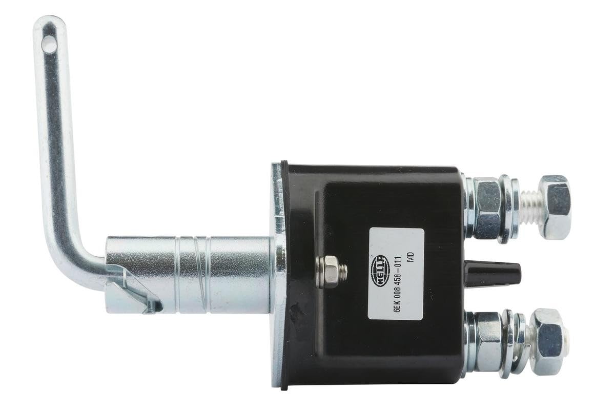 HELLA 6EK 008 458-011 Interruttore principale, Batteria, Comando torsione, 12V, N° raccordi 2, avvitato, Contatto di chiusura, Passofilettatura 1.5mm