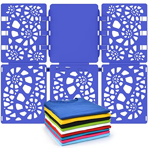 BoxLegend Shirt Folder V2 Shirt Folding Board Clothes Folder Easy and Fast to Fold Clothes for Adult and Kids Blue