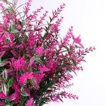 20 Bundles Artificial Lavender Flowers Outdoor UV Resistant Fake Flowers No Fade Faux Plastic Plants Garden Porch Window Box Decorating (Fuchsia) - Image 2