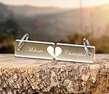 2 Schlüsselanhänger aus hochwertigem GS Acrylglas / Plexiglas mit Textgravur