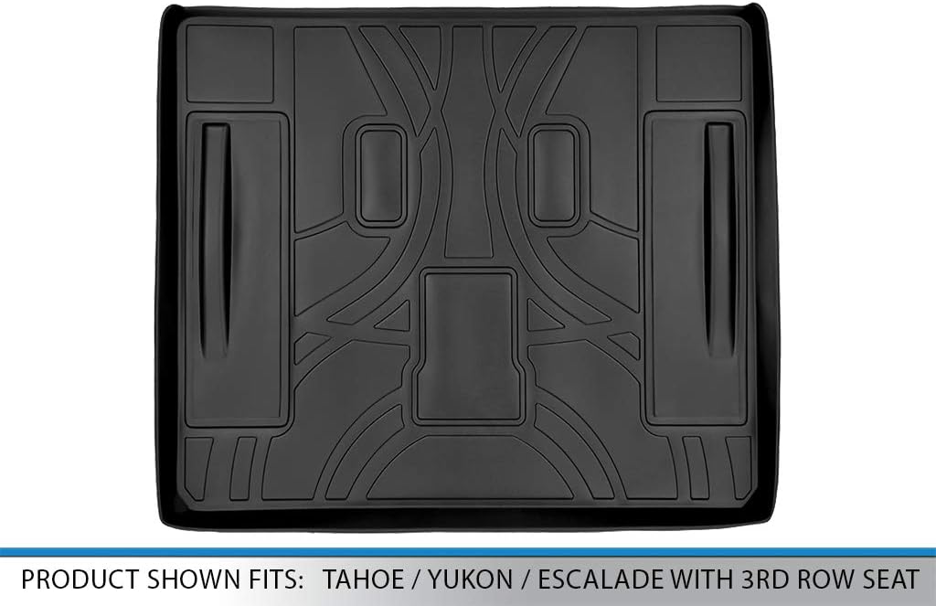 SMARTLINER All Weather Custom Fit Cargo Trunk Liner Floor Mat for 2007-2014 Cadillac Escalade