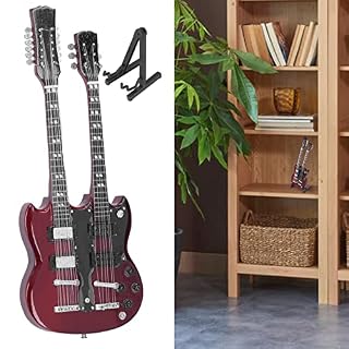 Guitar Toy Miniature, Hêtre Matériaux Stand Design Peinture Traitement Mini Guitare 18cm/7.1in Longueur 1:6 Échelle pour… - Les Beatles, Paul McCartney, John Lennon, RIngo Starr, George Harrison Guitar Toy Miniature, Hêtre Matériaux Stand Design Peinture Traitement Mini Guitare 18cm/7.1in Longueur 1:6 Échelle pour… – Image 5