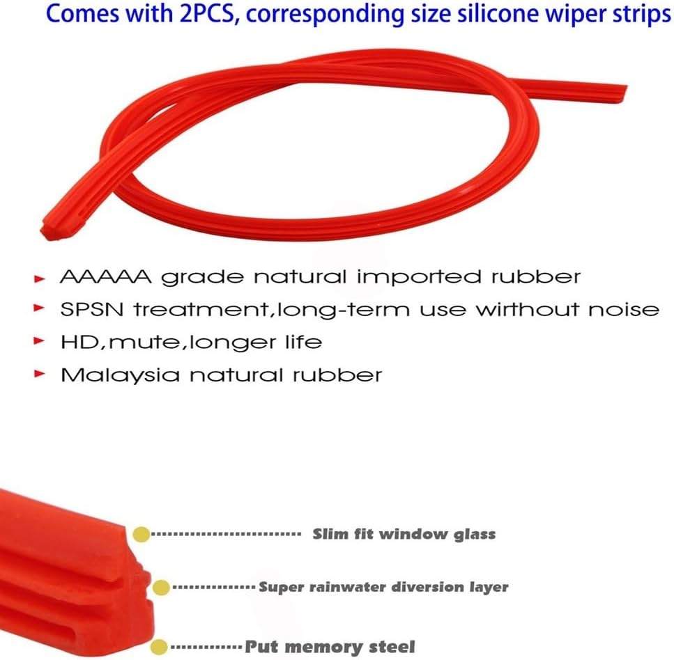 Wiper LHD Hybrid Front Wiper Blades Compatible with Toyota Prado J 120 J120 2003-2008 Windshield Windscreen Window Brushes 22"+21"