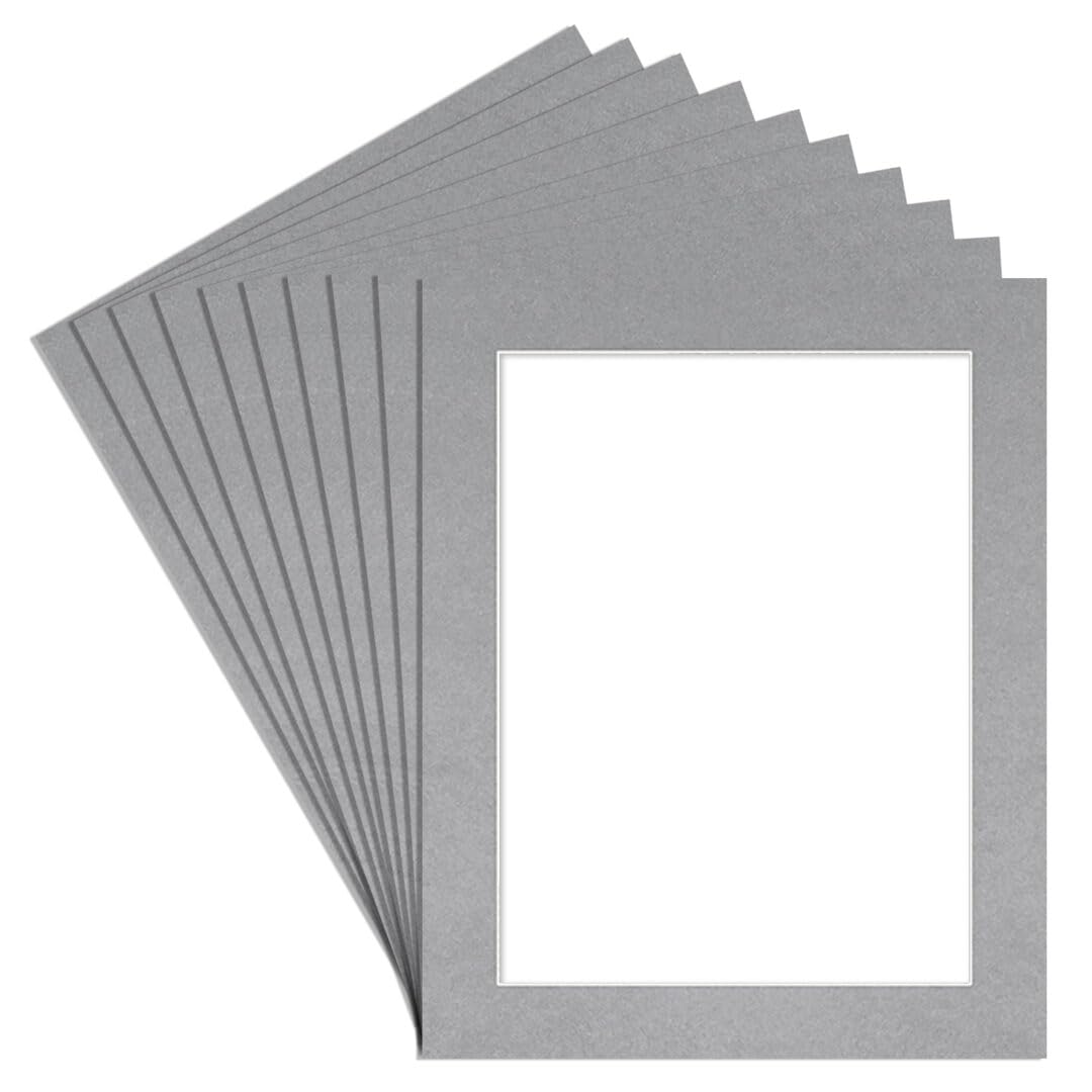 Alison Kingsgate 50X40CM Silver Picture Mount - 40X30CM Aperture - Pack 10 — image 1