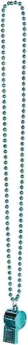 Miniatura 8 de Amscan Collar de cuentas de silbato accesorio deportivo para hacer ruido, negro, recuerdos de fiesta de 36 pulgadas, 2 pulgadas