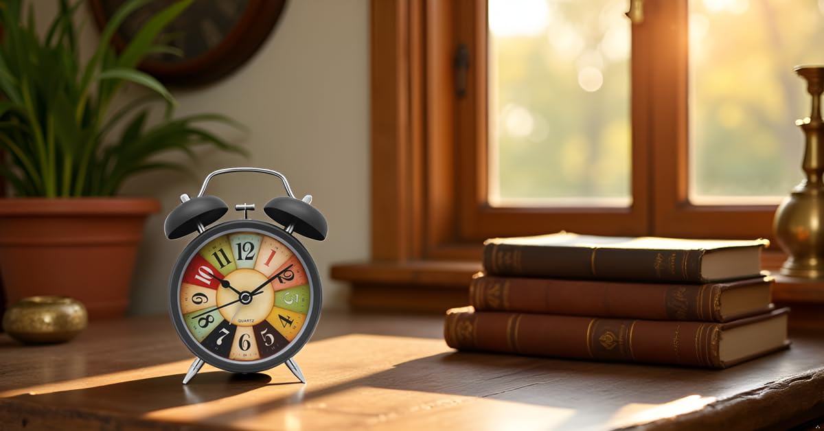 AERYS Digital Alarm Clock with Clear Display, Ideal for Home, Office, and Bedroom (Black Vintage Alarm Clock) Review – Design, Features & Real-Life Experience Review India 2025