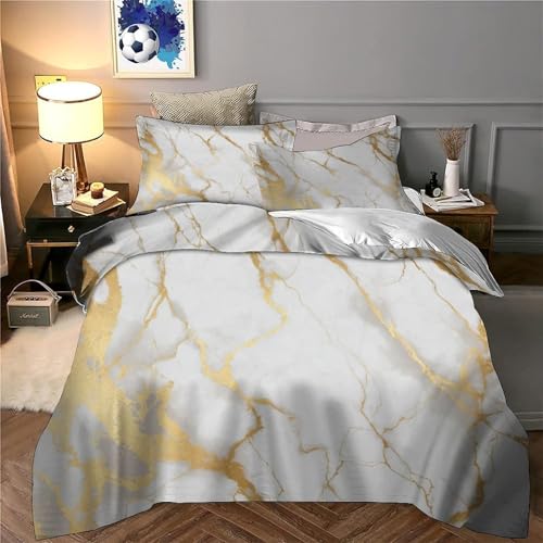 Housse de couette microfibre confortable et respirante parure lit 3 pièces