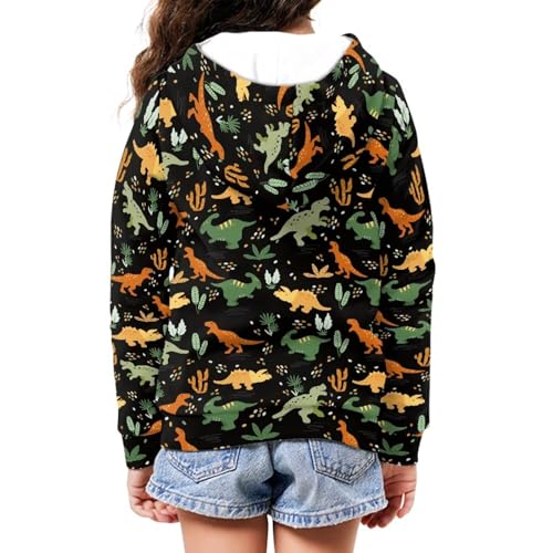 Image of Zipper Hoodie for Kids Full Zip Up Sweatshirt Active Coat Hooded Pullover with Pockets Size 6-16 Boys Girls