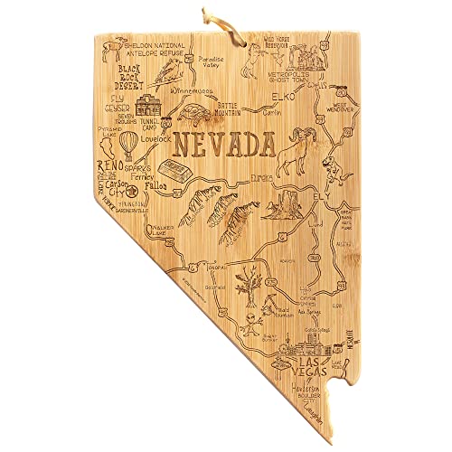 Tabla de cortar en forma de Nevada de bambú miniatura 1