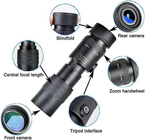 Monocular Telescopes 4K 10-300X40mm Zoom Super Telefoto miniatura 3