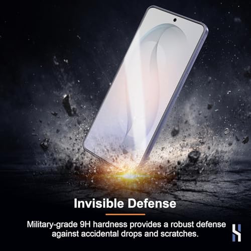 Image of Tempered Glass for Samsung Galaxy S26 - Military Grade 9H Screen Guard, Anti-Scratch, Shatterproof, Edge-to-Edge Full Coverage - Black Border