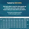 Cable Ethernet Cat6 Riser (CMR) DG, 1000 pies, Sin Blindaje, 24AWG, con Separador (+), Cobre Sólido Desnudo, 600MHz, Certificado ETL, Uso Interior/Hogar/Comercial, a Granel, Amarillo 6