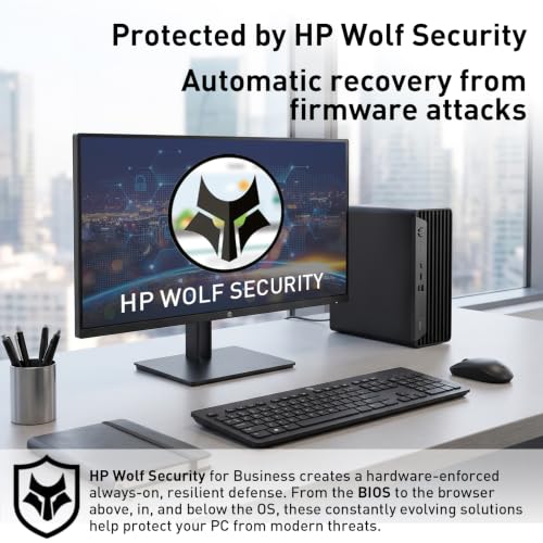 Image of HP ProDesk 400 Intel i5-14500 Business SFF Desktop, 16GB DDR5 + 512GB SSD | Wi-Fi 6E, Bluetooth , Connect up to 3 displays, Wired Keyboard, Wired Mouse, RJ-45, HDMI, Win 11 Pro